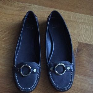 Alex Marie navy leather loafers!!